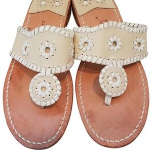 Bone White Jack Rogers Palm Beach Sandals